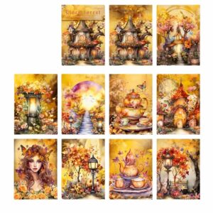 30 cartes de scrapbooking féerie d'automne