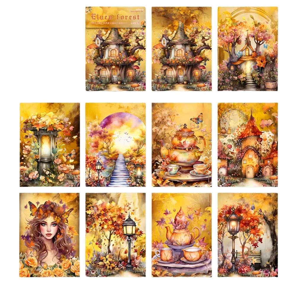 30 cartes de scrapbooking féerie d'automne