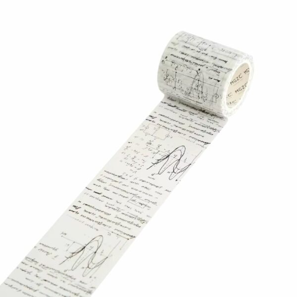Ruban adhésif de scrapbooking formules et notes manuscrites
