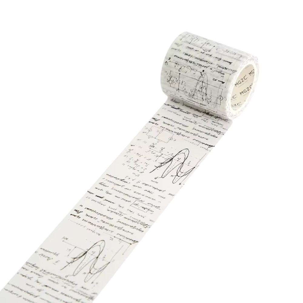 Ruban adhésif de scrapbooking formules et notes manuscrites