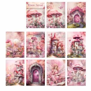 30 cartes de scrapbooking fantasy rose