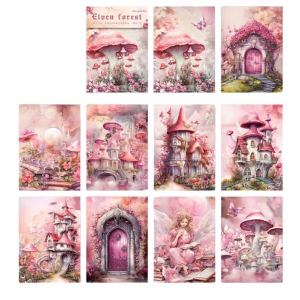 30 cartes de scrapbooking fantasy rose