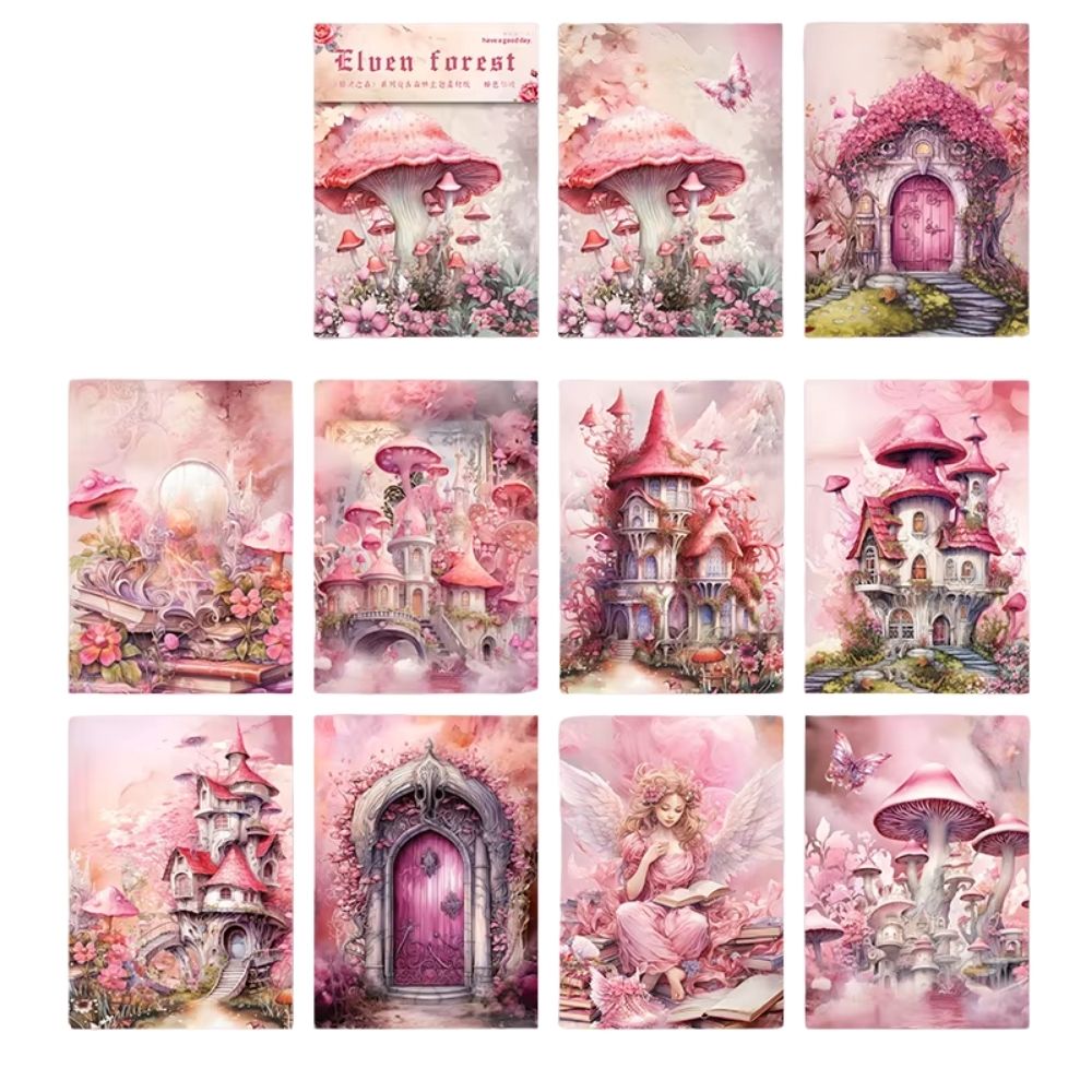 30 cartes de scrapbooking fantasy rose