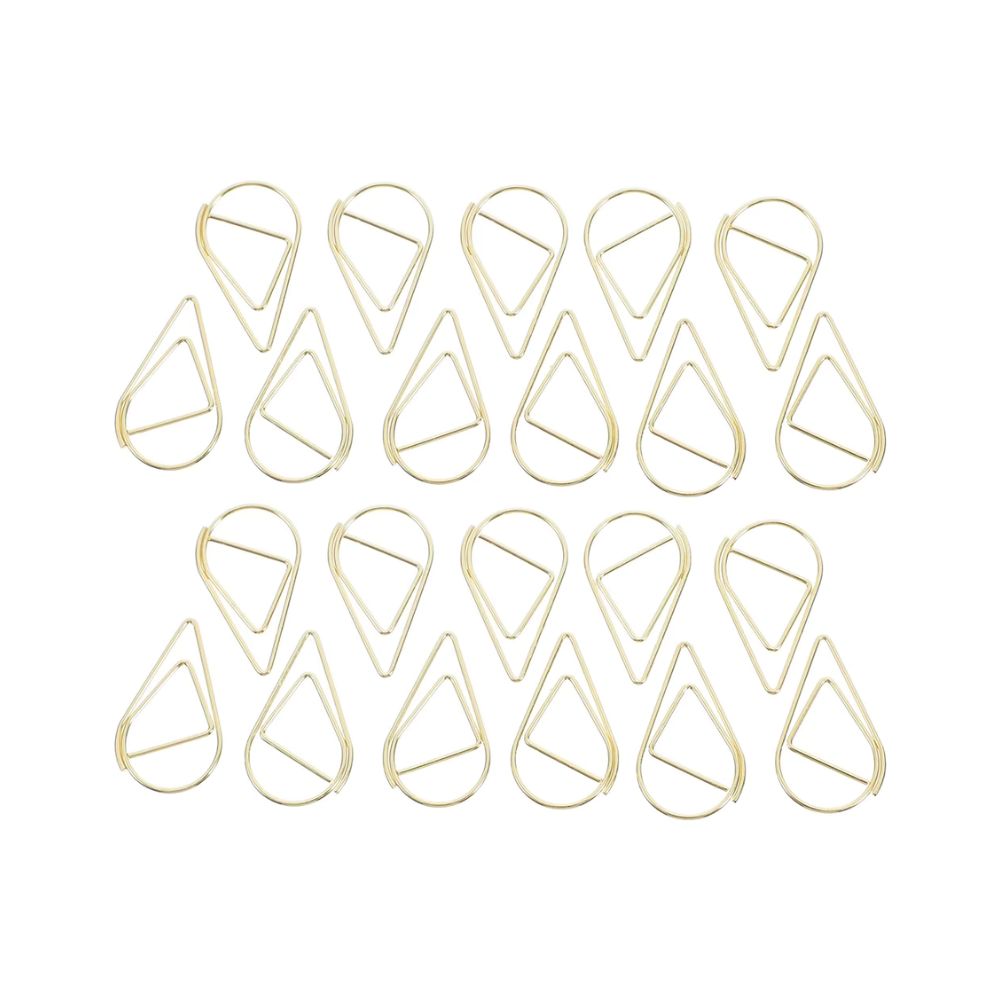 Trombones goutte dorés pour scrapbooking